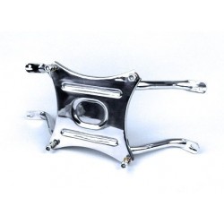 Stainless spare wheel holder.