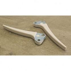 White plastic brake lever.