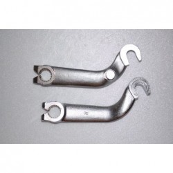 Pair of chrome fork levers.