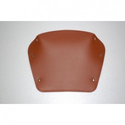 Brown rear rectangular saddle.