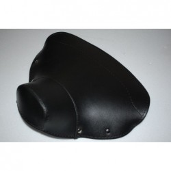 Black front saddle cover...